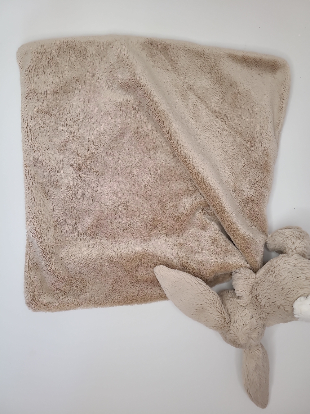 Jellycat London Brown Bashful Bunny Rabbit Security Blanket Plush Lovey - Picture 9 of 10